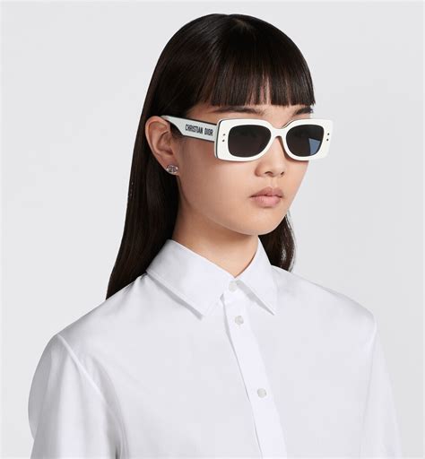 DiorPacific S1U White Square Sunglasses 